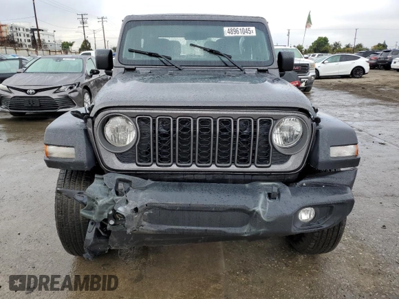 2024 Jeep Wrangler Willys with VIN 1C4PJXAG6RW368774, listed as a Copart auction lot 48961045 with 1,191 mi miles and Salvage title. Bid and sale history available at DreamBid. Image 5.