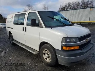 2018 Chevrolet Express Cargo Van with VIN 1GCWGAFG6J1904057, listed as a Copart auction lot 85921774 with 72,676 mi miles and Salvage Title. Bid and sale history available at carsss.com. Image 4.