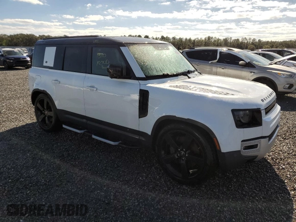 2020 Land Rover Defender HSE z VIN SALE97EU6L2017029, wystawiony jako Copart lot #80854134 z przebiegiem Nie podano mil oraz Nie do naprawy • Non repairable. Historia ofert i sprzedaży dostępna na DreamBid. Obrazek 4.