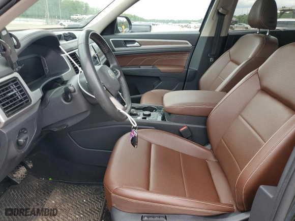2021 Volkswagen Atlas 2.0T SEL with VIN 1V2BP2CA5MC583463, listed as a Copart auction lot 48106493 with 37,275 mi miles. Bid and sale history available at carsss.com. Image 7.