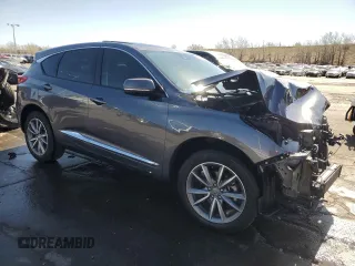 2021 Acura RDX Technology with VIN 5J8TC1H5XML023706, listed as a Copart auction lot 53155535 with 52,636 mi miles and Salvage title. Bid and sale history available at DreamBid. Image 4.