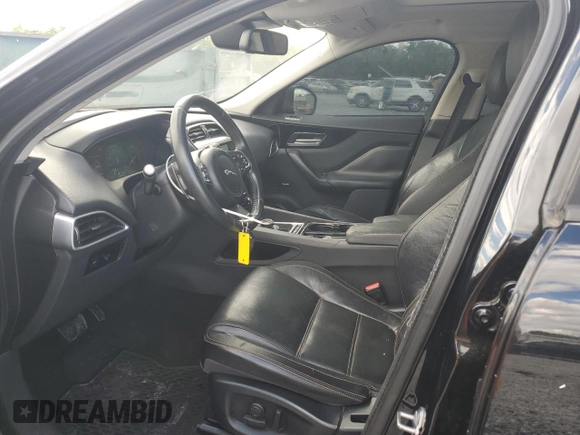 2017 Jaguar F-Pace 35t Prestige with VIN SADCK2BVXHA058011, listed as a Copart auction lot 55601595 with 166,236 mi miles and Salvage title. Bid and sale history available at DreamBid. Image 7.