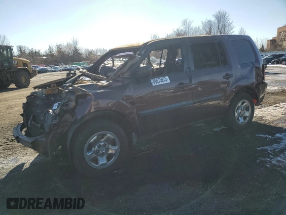 2011 Honda Pilot LX with VIN 5FNYF4H23BB023467, listed as a Copart auction lot 89075975 with 0 mi miles and Non Repairable. Bid and sale history available at carsss.com. Image 1.