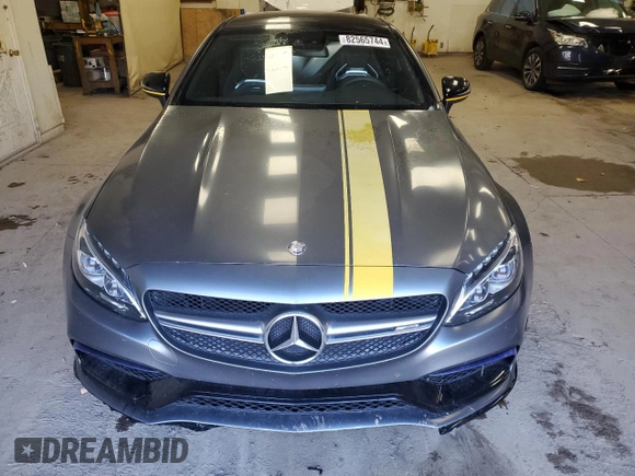 2017 Mercedes-Benz C 63 S AMG with VIN WDDWJ8HB2HF435306, listed as a Copart auction lot 82565744 with 46,587 mi miles and Salvage Title. Bid and sale history available at carsss.com. Image 5.
