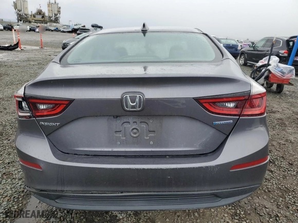 2020 Honda Insight EX with VIN 19XZE4F5XLE002403, listed as a Copart auction lot 48675085 with 23,057 mi miles and Salvage Title. Bid and sale history available at carsss.com. Image 6.
