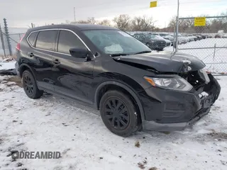 2017 Nissan Rogue SV with VIN KNMAT2MV7HP573221, listed as a IAAI auction lot 40947647 with 162,923 mi miles and . Bid and sale history available at carsss.com. Image 1.