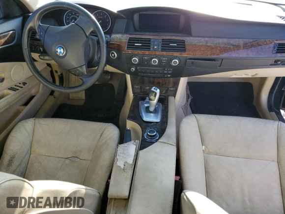 2009 BMW 5 Series 528i with VIN WBANU53579C123110, listed as a Copart auction lot 74227204 with Not Provided miles and Salvage Title. Bid and sale history available at carsss.com. Image 8.