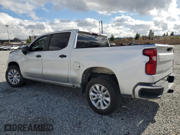 2022 Chevrolet Silverado 1500 Custom with VIN 3GCPABEK7NG521611, listed as a Copart auction lot 49009995 with 124,826 mi miles and Salvage Title. Bid and sale history available at DreamBid. Image 2.