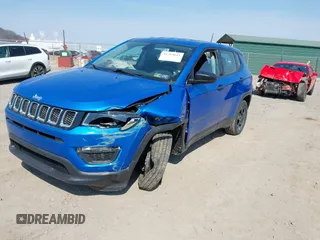 2020 Jeep Compass Sport with VIN 3C4NJDAB0LT142611, listed as a IAAI auction lot 41769615 with 93,753 mi miles. Bid and sale history available at carsss.com. Image 17.