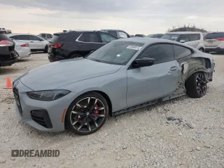 2025 BMW 4 Series M440i xDrive with VIN WBA83DA07SCT21855, listed as a Copart auction lot 83689814 with Not provided miles and Salvage title. Bid and sale history available at DreamBid. Image 1.