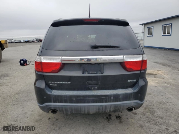 2013 Dodge Durango Crew with VIN 1C4SDJDTXDC565576, listed as a Copart auction lot 51575175 with 184,302 mi miles and Clean Title. Bid and sale history available at carsss.com. Image 6.