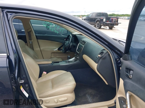 2008 Lexus IS 250 with VIN JTHBK262782065773, listed as a IAAI auction lot 42490607 with 163,084 mi miles and . Bid and sale history available at DreamBid. Image 5.