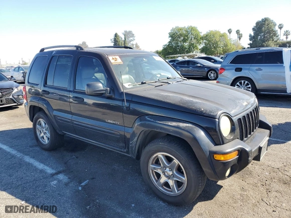 2004 Jeep Liberty Limited with VIN 1J4GK58K14W113447, listed as a Copart auction lot 46850935 with 214,554 mi miles and Salvage Title. Bid and sale history available at carsss.com. Image 4.