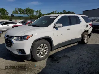 2021 Chevrolet Traverse LT Cloth z VIN 1GNERGKW6MJ172384, wystawiony jako Copart lot #53039835 z przebiegiem 89 944 mil mil oraz Szkoda całkowita • Salvage title. Historia ofert i sprzedaży dostępna na DreamBid. Obrazek 1.