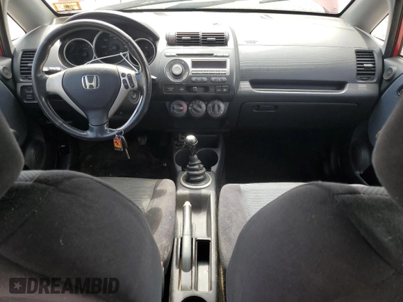 2007 Honda Fit Sport with VIN JHMGD37677S068288, listed as a Copart auction lot 55105865 with Not provided miles and Clean title. Bid and sale history available at DreamBid. Image 8.