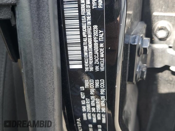 2017 Jeep Renegade Latitude с VIN ZACCJABB8HPF20239, выставлен на аукционе Copart как лот 61830135 с пробегом 307 586 миль миль и Списание • Salvage title. История ставок и продаж доступна на DreamBid. Изображение 14.