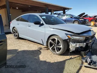 2022 Honda Accord Sedan Sport SE with VIN 1HGCV1F49NA028073, listed as a Copart auction lot 47357335 with 0 mi miles and Salvage Title. Bid and sale history available at carsss.com. Image 4.