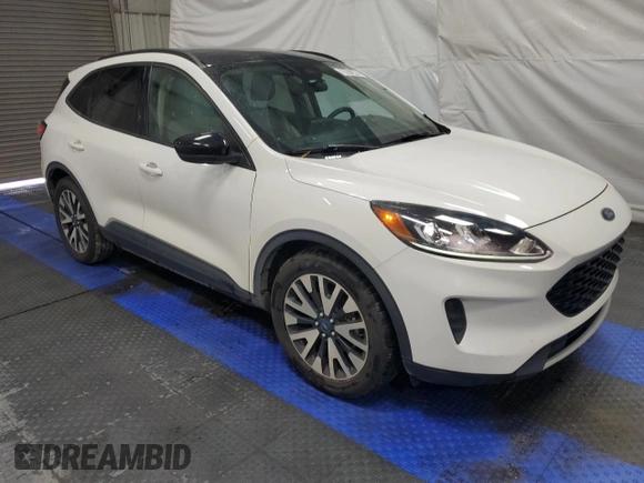 2020 Ford Escape SE Sport Hybrid with VIN 1FMCU9BZ2LUC43626, listed as a Copart auction lot 60673445 with 108,371 mi miles and Clean title. Bid and sale history available at DreamBid. Image 4.