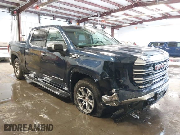 2023 GMC Sierra 1500 SLT with VIN 3GTUUDE8XPG250332, listed as a IAAI auction lot 41573099 with 45,272 mi miles and . Bid and sale history available at DreamBid. Image 1.