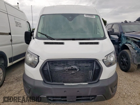 2023 Ford Transit Cargo with VIN 1FTBW9C89PKB88609, listed as a Copart auction lot 63399805 with 25,083 mi miles and Salvage title. Bid and sale history available at DreamBid. Image 5.