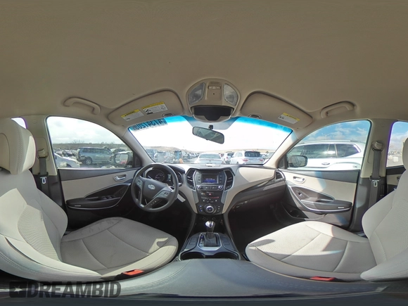 2017 Hyundai Santa Fe 2.4L with VIN 5NMZTDLB9HH027034, listed as a Copart auction lot 47347205 with 98,242 mi miles and Salvage title. Bid and sale history available at DreamBid. Image 16.