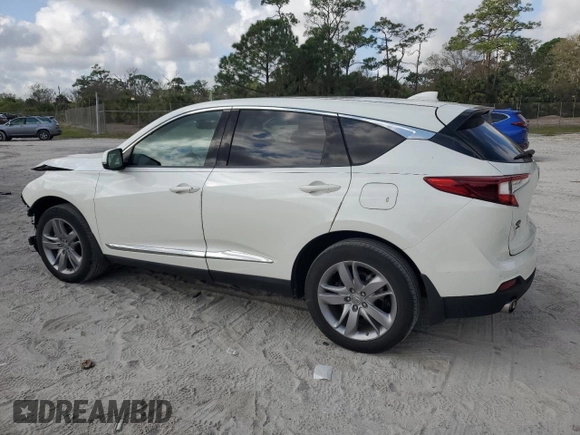 2019 Acura RDX w/Advance Pkg with VIN 5J8TC1H78KL009771, listed as a Copart auction lot 43007165 with 49,491 mi miles and Salvage Title. Bid and sale history available at carsss.com. Image 2.