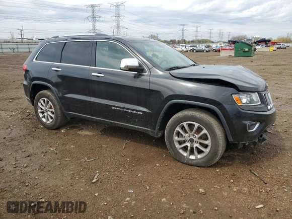 2014 Jeep Grand Cherokee Limited with VIN 1C4RJFBT3EC155985, listed as a Copart auction lot 54411025 with 110,826 mi miles and Salvage title. Bid and sale history available at DreamBid. Image 4.
