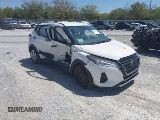 2023 Nissan Kicks S with VIN 3N1CP5BV1PL529911, listed as a IAAI auction lot 41929559 with 24,060 mi miles. Bid and sale history available at carsss.com. Image 1.