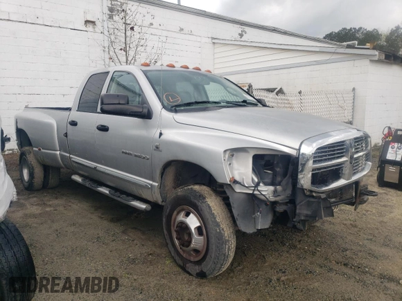 2006 Dodge 3500 SLT with VIN 3D7MX48C16G250361, listed as a Copart auction lot 50033215 with 242,398 mi miles and Salvage Title. Bid and sale history available at carsss.com. Image 4.