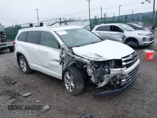 2017 Toyota Highlander Limited with VIN 5TDDZRFH6HS383458, listed as a IAAI auction lot 42510700 with 114,314 mi miles and . Bid and sale history available at DreamBid. Image 1.