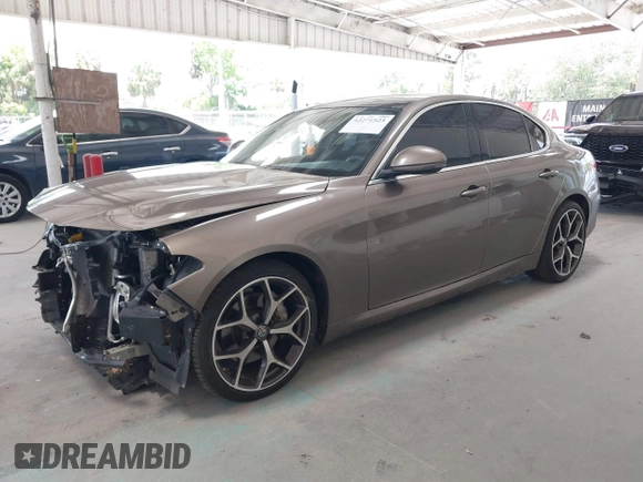 2019 Alfa Romeo Giulia Ti Sport with VIN ZARFAMBN1K7599269, listed as a IAAI auction lot 42271523 with 46,556 mi miles and . Bid and sale history available at DreamBid. Image 17.