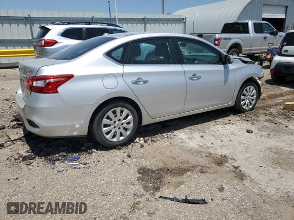 2017 Nissan Sentra SV with VIN 3N1AB7AP0HL656767, listed as a Copart auction lot 60224915 with 66,324 mi miles and Salvage title. Bid and sale history available at DreamBid. Image 3.