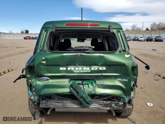 2023 Ford Bronco Sport Big Bend with VIN 3FMCR9B64PRD40525, listed as a Copart auction lot 49578755 with 25,058 mi miles and Salvage Title. Bid and sale history available at carsss.com. Image 6.