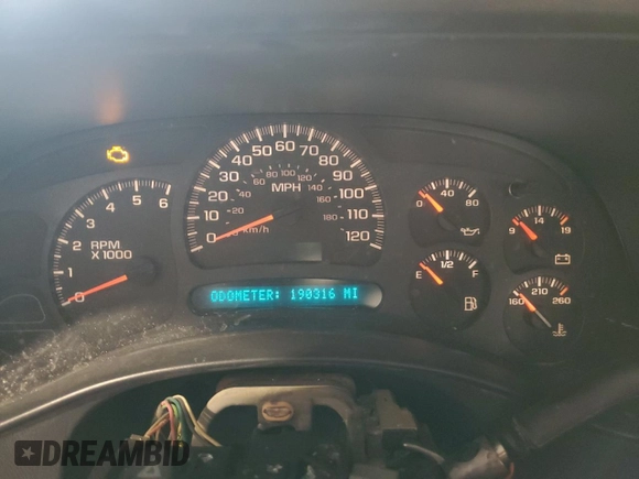 2003 Chevrolet Silverado 1500 LS with VIN 1GCEK14V03Z145082, listed as a Copart auction lot 41740875 with 190,316 mi miles and Salvage Title. Bid and sale history available at DreamBid. Image 9.