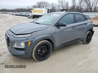 2021 Hyundai Kona Night Edition with VIN KM8K6CA54MU686606, listed as a Copart auction lot 41021354 with 17,769 mi miles and Salvage Title. Bid and sale history available at carsss.com. Image 1.