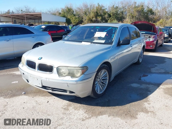 2003 BMW 7 Series 745Li with VIN WBAGN63403DR16026, listed as a IAAI auction lot 41140076 with Not Provided miles and . Bid and sale history available at DreamBid. Image 2.