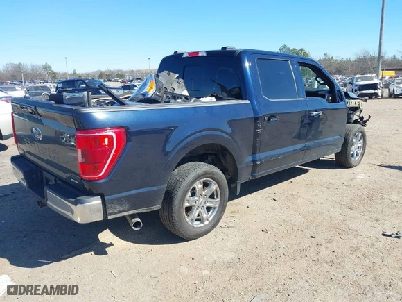 2023 Ford F-150 XL with VIN 1FTEW1CP9PKF94539, listed as a IAAI auction lot 41662217 with 24,614 mi miles. Bid and sale history available at carsss.com. Image 4.