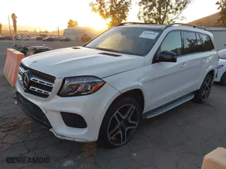 2018 Mercedes-Benz GLS with VIN 4JGDF7DE2JB097282, listed as a IAAI auction lot 41060046 with 71,317 mi miles. Bid and sale history available at carsss.com. Image 2.