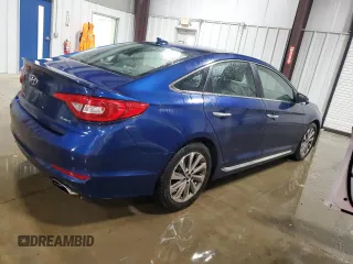 2015 Hyundai Sonata Sport with VIN 5NPE34AF3FH140837, listed as a Copart auction lot 56238805 with 83,546 mi miles and Salvage title. Bid and sale history available at DreamBid. Image 3.