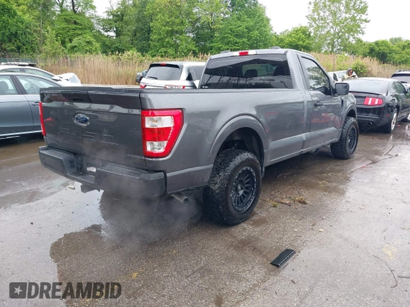 2022 Ford F-150 XL with VIN 1FTMF1CB1NKE51677, listed as a IAAI auction lot 42178807 with 8,260 mi miles and . Bid and sale history available at DreamBid. Image 4.