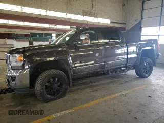 2015 GMC Sierra 2500HD SLT with VIN 1GT12ZE84FF574513, listed as a Copart auction lot 47211505 with Not provided miles and Salvage title. Bid and sale history available at DreamBid. Image 1.