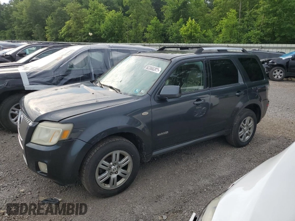 2008 Mercury Mariner Premier with VIN 4M2CU87158KJ29182, listed as a Copart auction lot 62868305 with 256,630 mi miles and Salvage title. Bid and sale history available at DreamBid. Image 1.