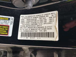 2013 Honda CR-V LX с VIN 2HKRM3H39DH517432, выставлен на аукционе IAAI как лот 42513485 с пробегом 196 152 миль миль и . История ставок и продаж доступна на DreamBid. Изображение 9.