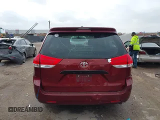 2013 Toyota Sienna L with VIN 5TDZK3DC4DS346384, listed as a IAAI auction lot 41517719 with 91,505 mi miles. Bid and sale history available at carsss.com. Image 16.