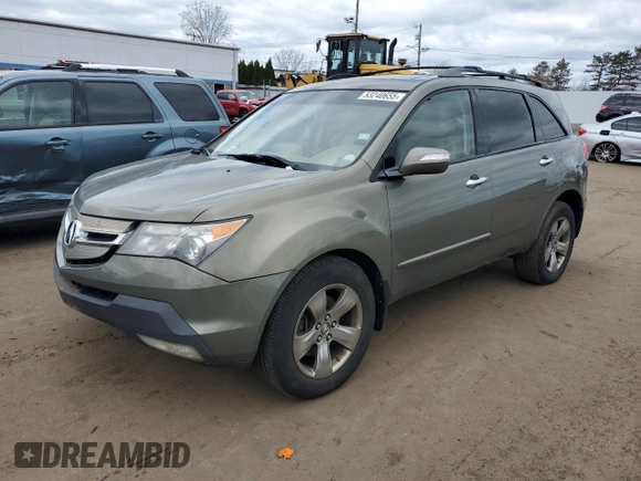 2007 Acura MDX Sport/Entertainment Pkg with VIN 2HNYD28857H515461, listed as a Copart auction lot 53240655 with 274,424 mi miles and Clean Title. Bid and sale history available at carsss.com. Image 1.