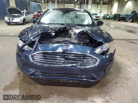 2020 Ford Fusion SE with VIN 3FA6P0HD9LR179565, listed as a Copart auction lot 83744344 with 51,299 mi miles and Salvage Title. Bid and sale history available at carsss.com. Image 5.