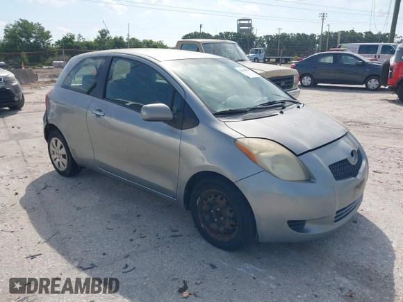 2008 Toyota Yaris with VIN JTDJT923185180160, listed as a IAAI auction lot 42169896 with 340,931 mi miles. Bid and sale history available at carsss.com. Image 1.