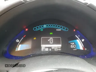 2015 Nissan LEAF SV with VIN 1N4AZ0CP2FC318640, listed as a Copart auction lot 47605593 with 48,523 mi miles. Bid and sale history available at carsss.com. Image 9.