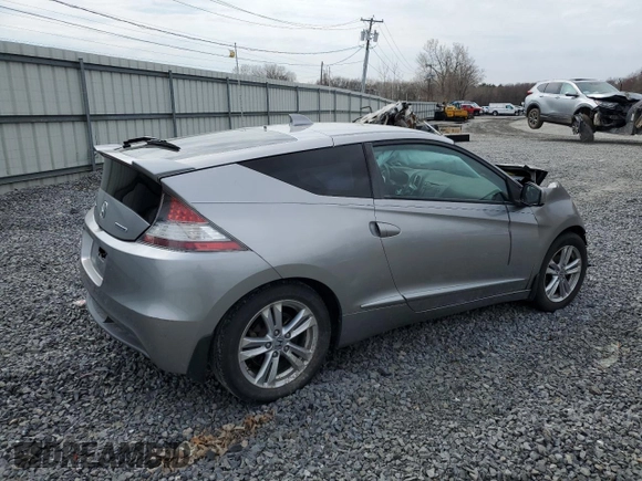 2011 Honda CR-Z EX with VIN JHMZF1D6XBS000796, listed as a Copart auction lot 53544875 with 0 mi miles and Salvage Title. Bid and sale history available at carsss.com. Image 3.