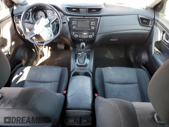 2017 Nissan Rogue S with VIN JN8AT2MV8HW266814, listed as a Copart auction lot 48042345 with 104,747 mi miles and Salvage Title. Bid and sale history available at carsss.com. Image 8.